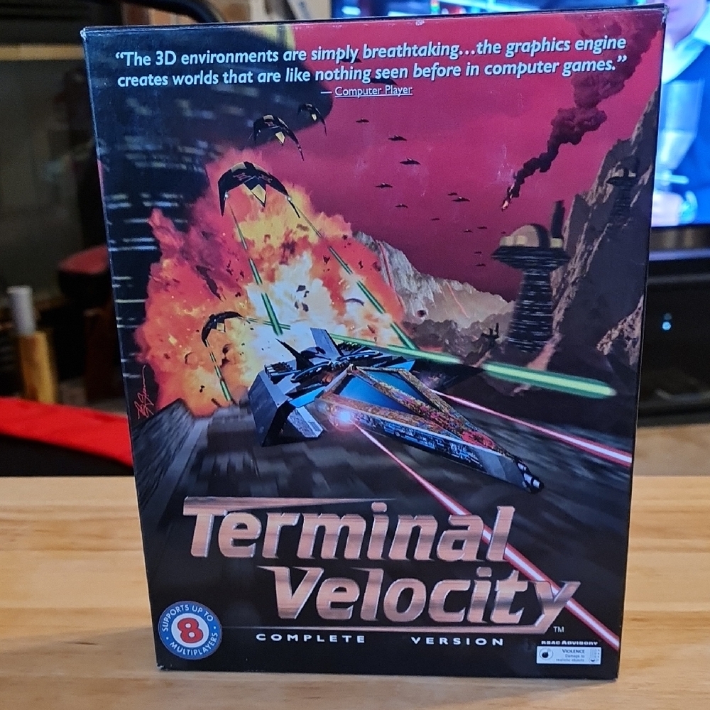 Terminal Velocity PC Game, Good Condition, Contains Violence